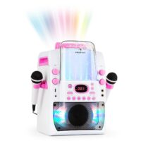 Kara Liquida BT karaoke zariadenie, svetelná show, vodná fontána, bluetooth, biela/ružová farba