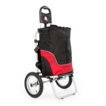 Carry Red, cyklovozík, vozík za bicykel, ručný vozík, max. nosnosť 20 kg, čierno-červený