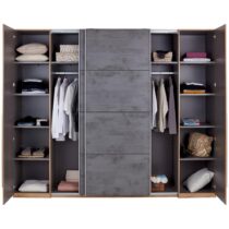 4-dverová Šatníková Skriňa Tokio