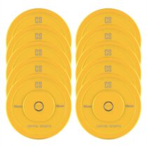 Nipton Bumper Plates, žlté, 5 párov, 15 kg, tvrdá guma