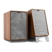 Numan Retrospective 1978 MKII trojcestný regálový reproduktor orech vrátane krytu v šedej farbe