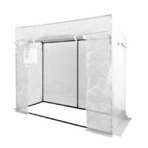 Fóliovník na paradajky veľký biela plachta, 200 x 77 x 168/146 cm