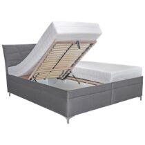 Čalúnená Posteľ Lauren 180x200, Antracit, Text. Koža