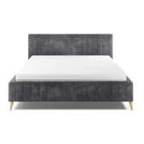 Čalúnená Posteľ Tamina 160x200, Sivá