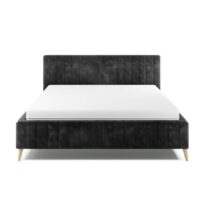 Čalúnená Posteľ Tamina, 160x200, Tmavosivá