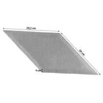 Čalúnený Panel 2ks, 30x59cm Rovnobežník, Medová