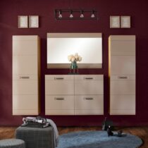 Kombinácia Predsiene Auris Dub Svetlosivý/čadičová Sivá