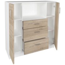 Kredenc Esilo Biela/dub Sonoma