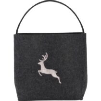 Nákupná Taška Hirsch Čierna 39x40x34 Cm