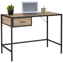 Písací Stôl Dub Sonoma/čierna Farba