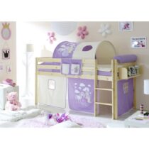 Posteľ S Priestorom Na Hru Malte Záves Fialový