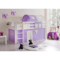 Posteľ S Priestorom Na Hru Malte Záves Ružovo-Béžový