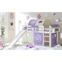 Posteľ S Priestorom Na Hru Manuel Záves Fialový
