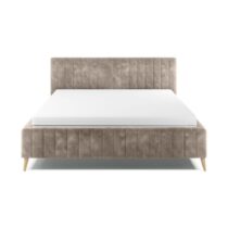 Posteľ S Roštom Tamina, 160x200, Sivohnedá