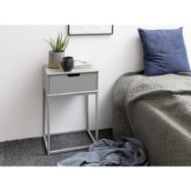 Príručný Stolík/nočný Stolík Mitra Sivá