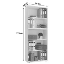 Regál Na Šanóny Lona Xxl Biely