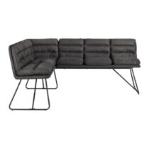 Rohová Lavica Kona Tmavosivá