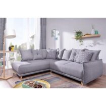 Rozkladacia Rohová Sedačka Lukas Svetlosivá