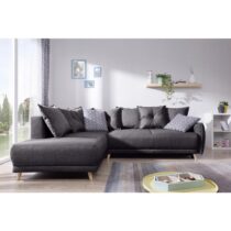 Rozkladacia Rohová Sedačka Lukas Tmavosivá