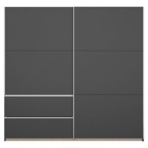 Šatníková Skriňa Sevilla, Sivá 218cm